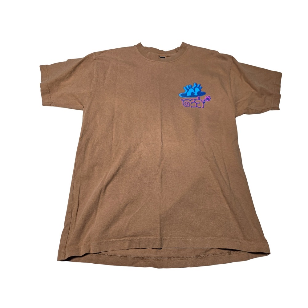 Obey Graphic Tee M –‎ Brown Spray Paint Street Art Shirt Double-Sided